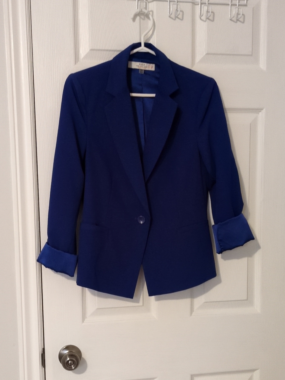 Dex Cobalt Blue Single-Button Women's Blazer